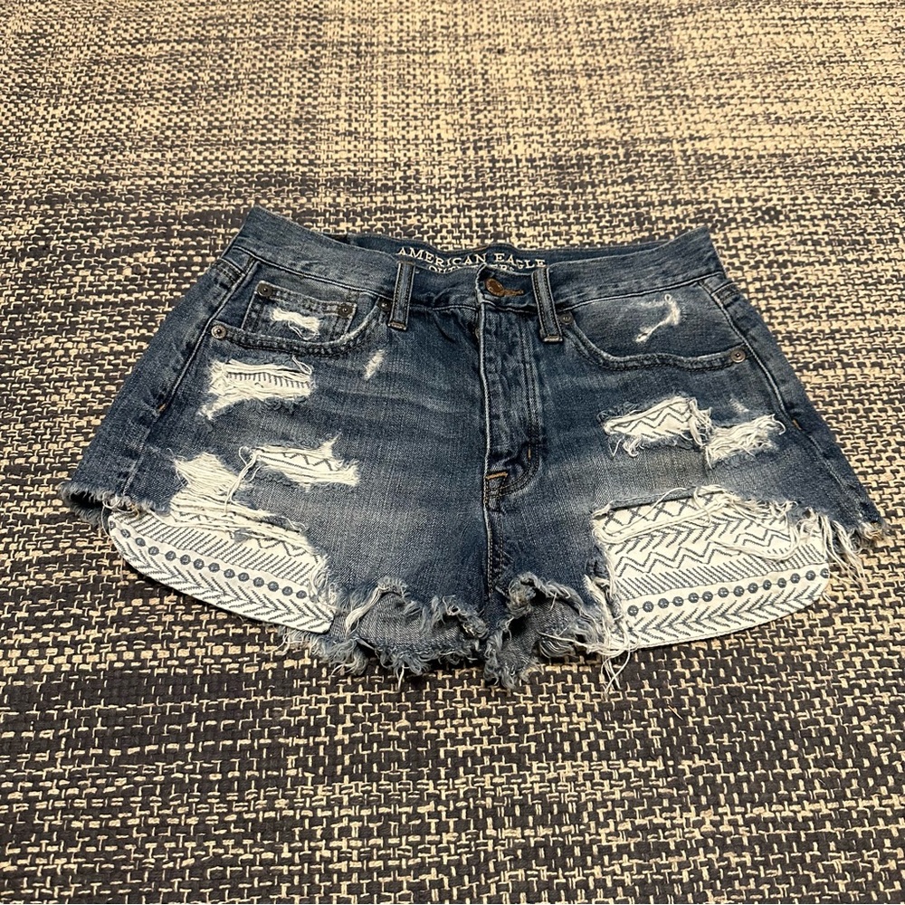 American Eagle Vintage Festival High Rise Shorts sz 2